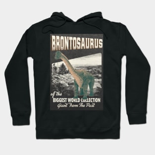 Brontosaurus Retro Art - The Biggest World Collection / Giant From The Past Hoodie